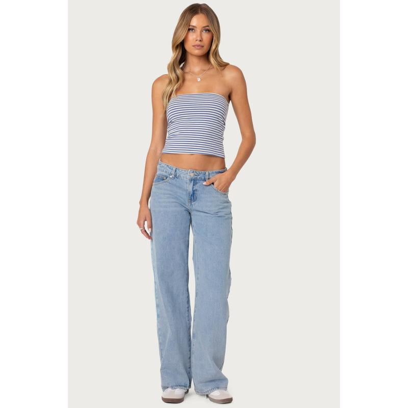 Raelynn Washed Low Rise Jeans