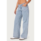 Raelynn Washed Low Rise Jeans