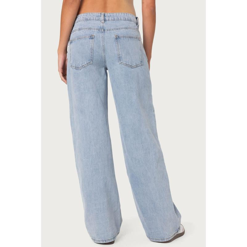 Raelynn Washed Low Rise Jeans