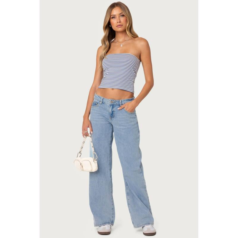 Raelynn Washed Low Rise Jeans